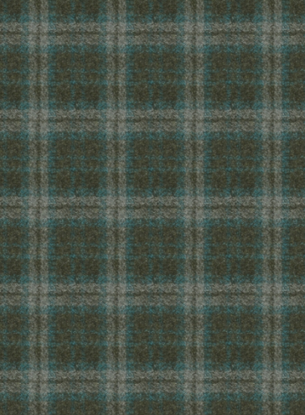 Reda Flannel Checks Green Pure Wool Jacket