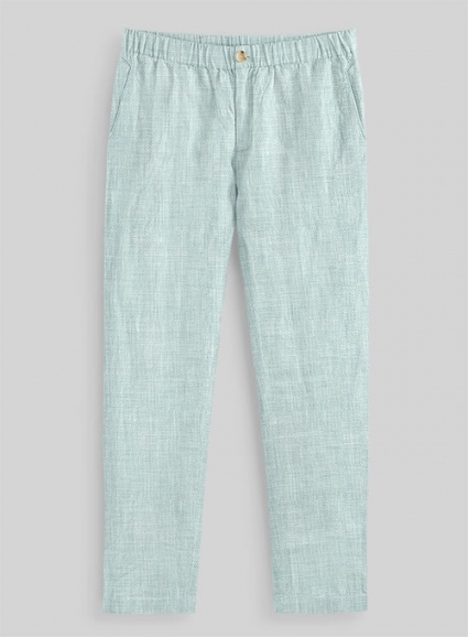 Easy Pants Italian Linen Mint Green