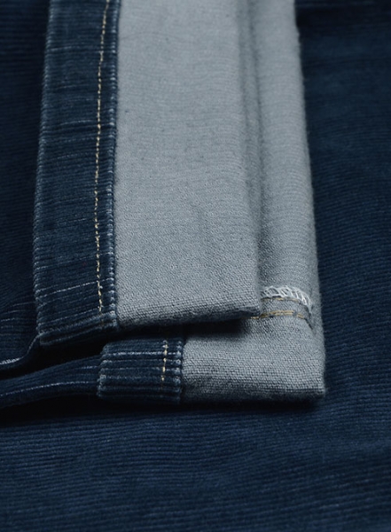 Indigo Corduroy Stretch Jeans - Hard Wash