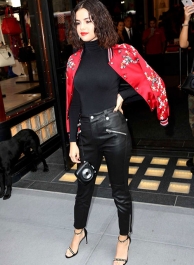 Selena Gomez Leather Pants #2 Selena Gomez Leather Pants #2