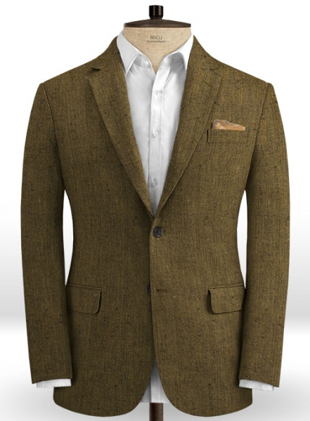 Italian Camello Linen Jacket