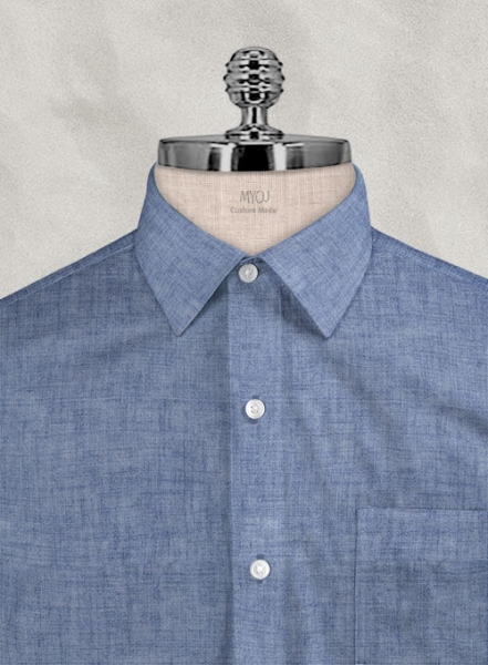 Solbiati Willow Blue Linen Shirt