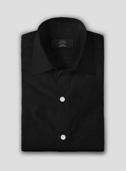 Black Poplene Shirt - Half Sleeves