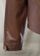 Spanish Brown Military M-65 Leather Jacket