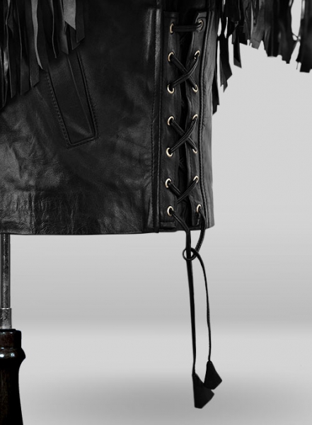 Leather Fringes Jacket #1006