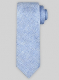 Italian Linen Tie - Sky Blue