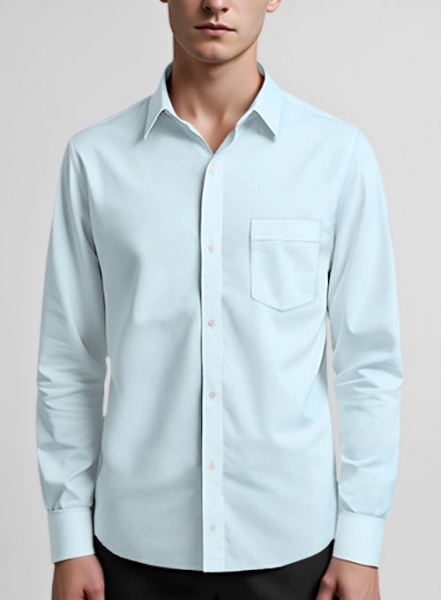 Light Blue Stretch Poplene Shirt