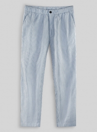 Easy Pants Blue Seersucker