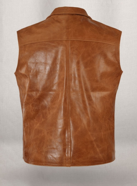 Leather Biker Vest # 311