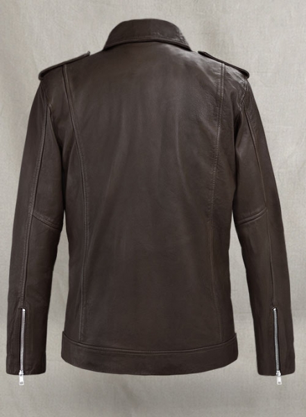 Beast Brown Biker Leather Jacket