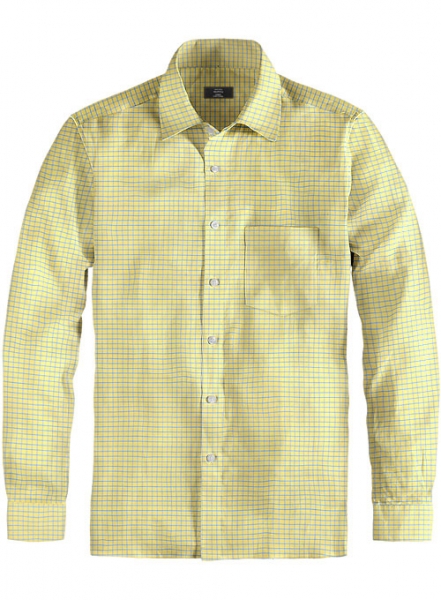 Giza Voila Checks Cotton Shirt - Full Sleeves