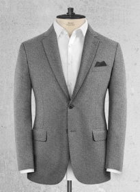 Reda Flannel Gray Wool Jacket