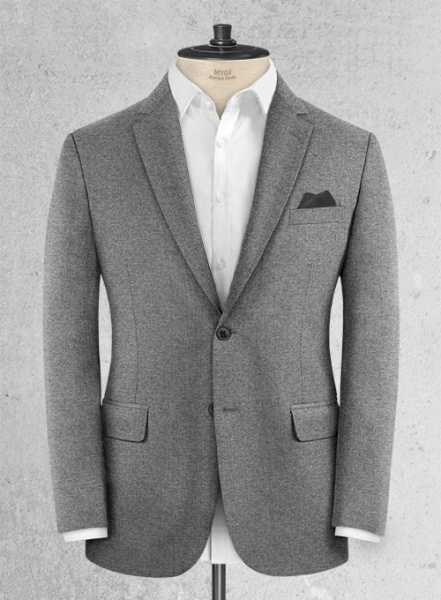 Reda Flannel Gray Wool Jacket