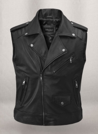 Leather Biker Vest # 318 Leather Biker Vest # 318