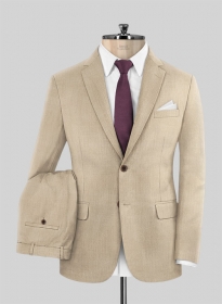 Scabal Beige Wool Suit