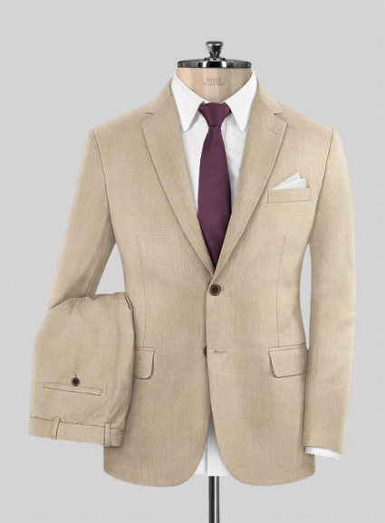 Scabal Beige Wool Suit