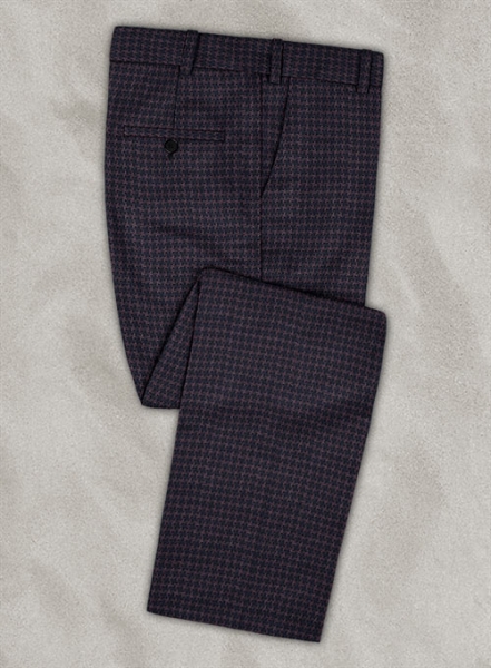 Reda Wine Cerez Tweed Pants