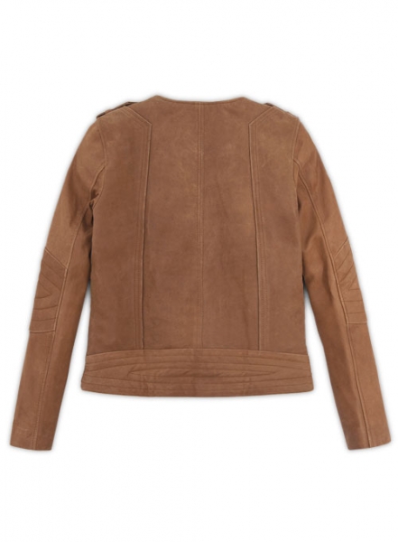 Light Vintage Tan Hide Leather Jacket # 220