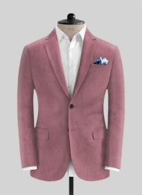Pink Opera Thick Stretch Corduroy Jacket