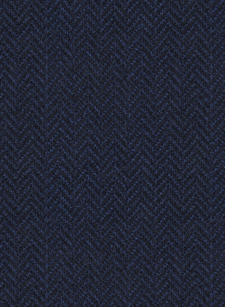 Reda Dark Blue Herringbone Tweed Jacket