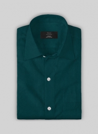 Giza Teal Cotton Shirt- Full Sleeves