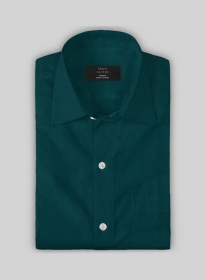 Giza Teal Cotton Shirt- Full Sleeves