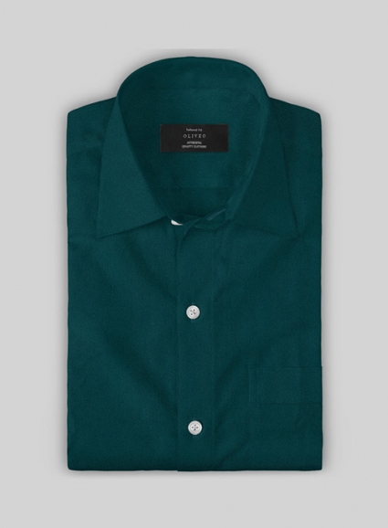 Giza Teal Cotton Shirt- Full Sleeves