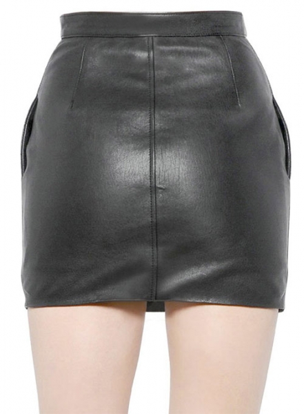 Foster Zip Leather Skirt - # 470