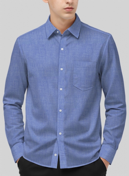 Filafil Poplene Blue Shirt