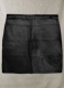 Black Claremont Leather Skirt - # 417 - XL Regular