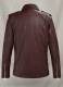 Beast Burgundy Biker Leather Jacket