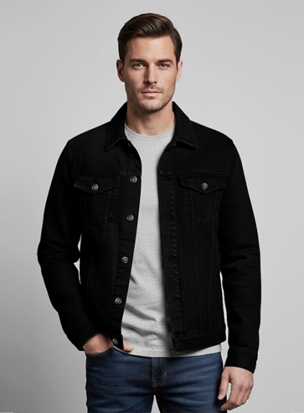 Classic Western Black Denim Jacket