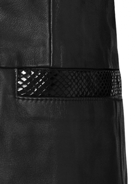 Black Hampton Leather Blazer