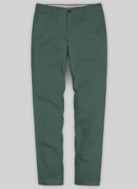 Gallo Green Cotton Stretch Chino Pants