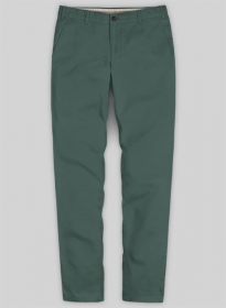 Gallo Green Cotton Stretch Chino Pants