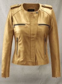 Golden Lizzy Caplan Now You See Me 2 Leather Jacket