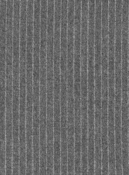 Light Weight Gray Stripe Tweed Pea Coat