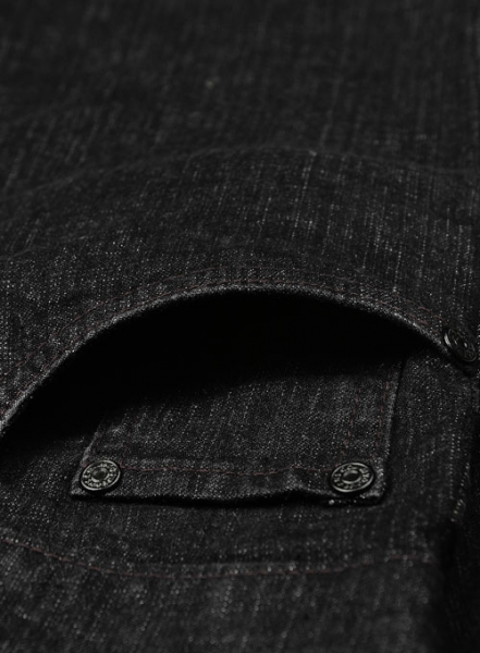 Fine Cross Fire Stretch Black Jeans - Look # 333