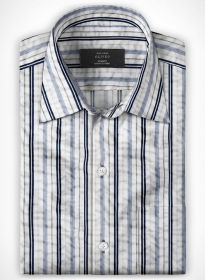 Seersucker Safarza Shirt - Full Sleeves