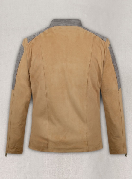 Latte Beige Suede Leather Jacket # 647