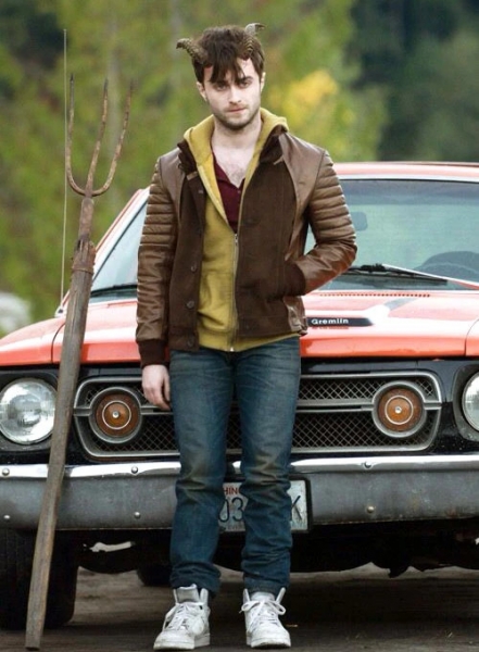 Daniel Radcliff Horns Leather Jacket