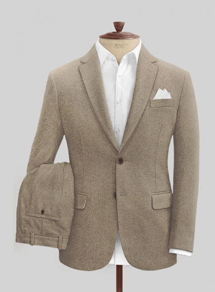 Light Weight Light Brown Tweed Suit