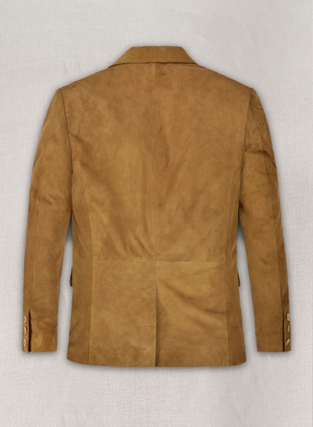 Ginger Brown Suede Leather Blazer