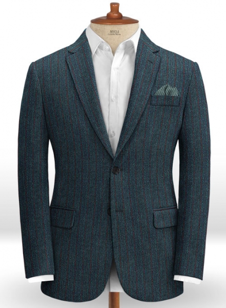 Harris Tweed Blue Stripe Jacket