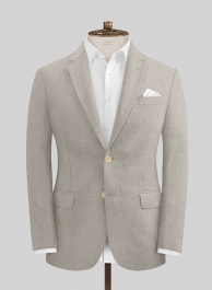 Ivy Beige Pure Linen Jacket