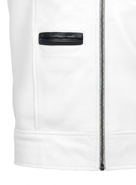 White The Dragon Leather Jacket