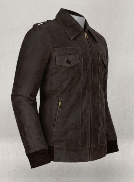 Vintage Brown Grain Avengers Steve Rogers Leather Jacket