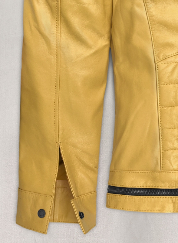 Yellow Andrew Tate Leather Jacket