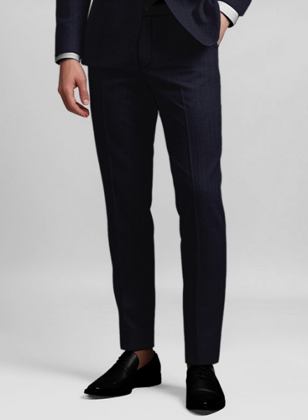 Stretch Midnight Blue Wool Suit