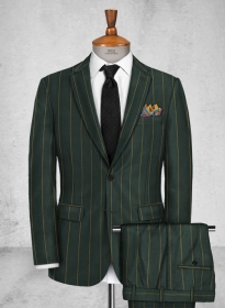 Thomson Green Stripe Wool Suit